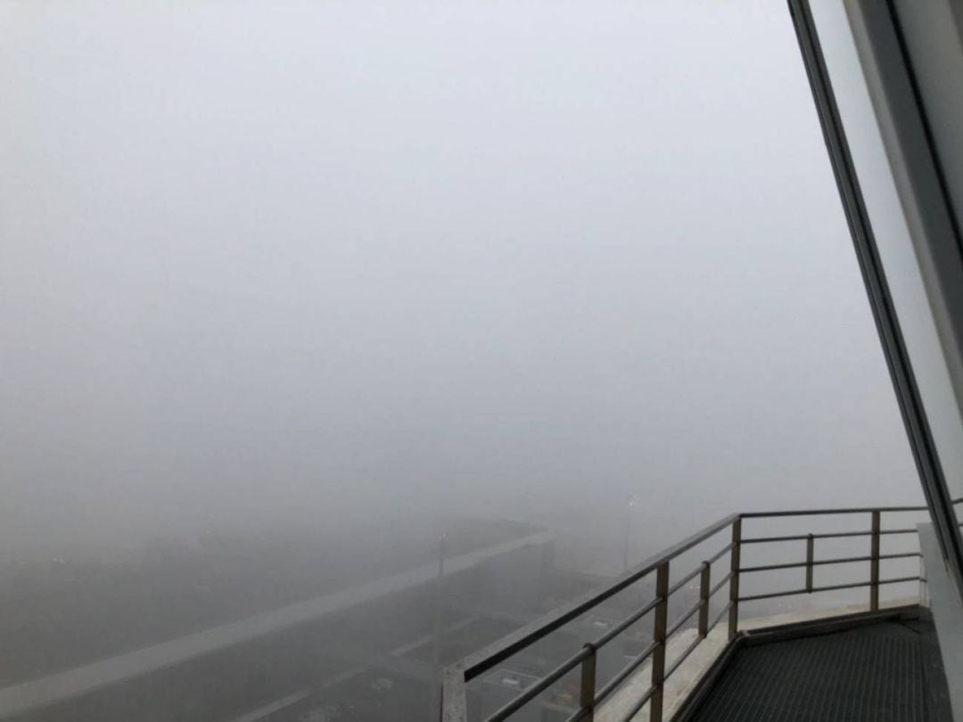 Niebla en el aeropuerto de Málaga el pasado 5 de febrero 