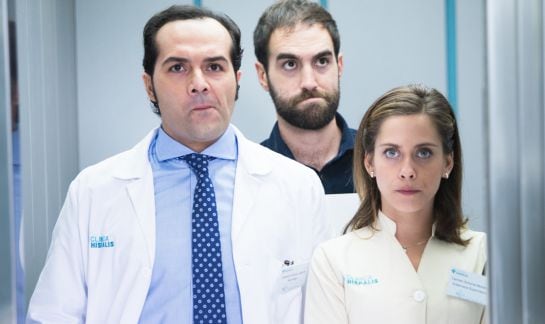 Foto promocional de &#039;Allí abajo&#039;, con Alfonso Sánchez a la izquierda