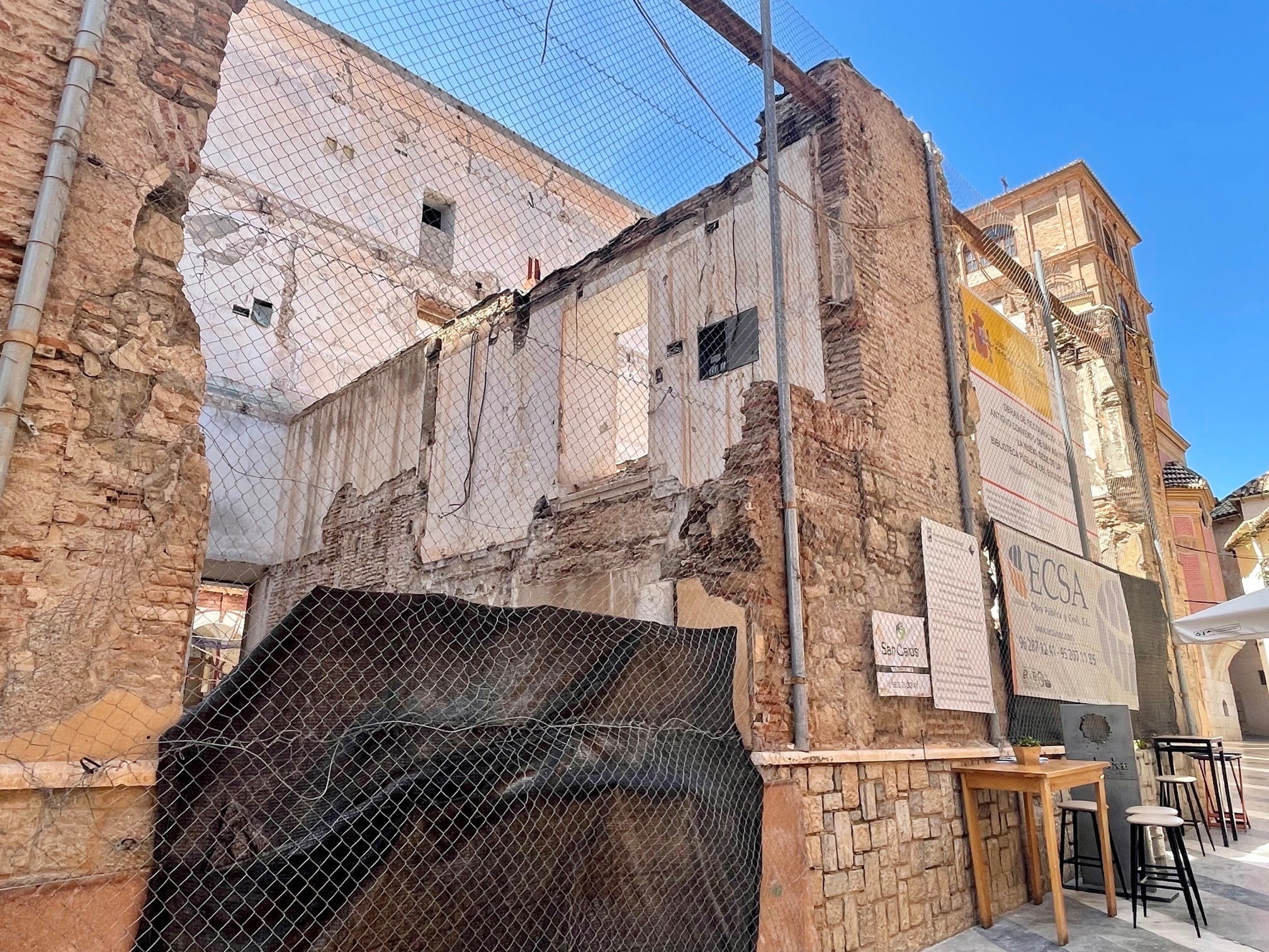 Fachada de San Agustín desde la calle Pedro de Toledo