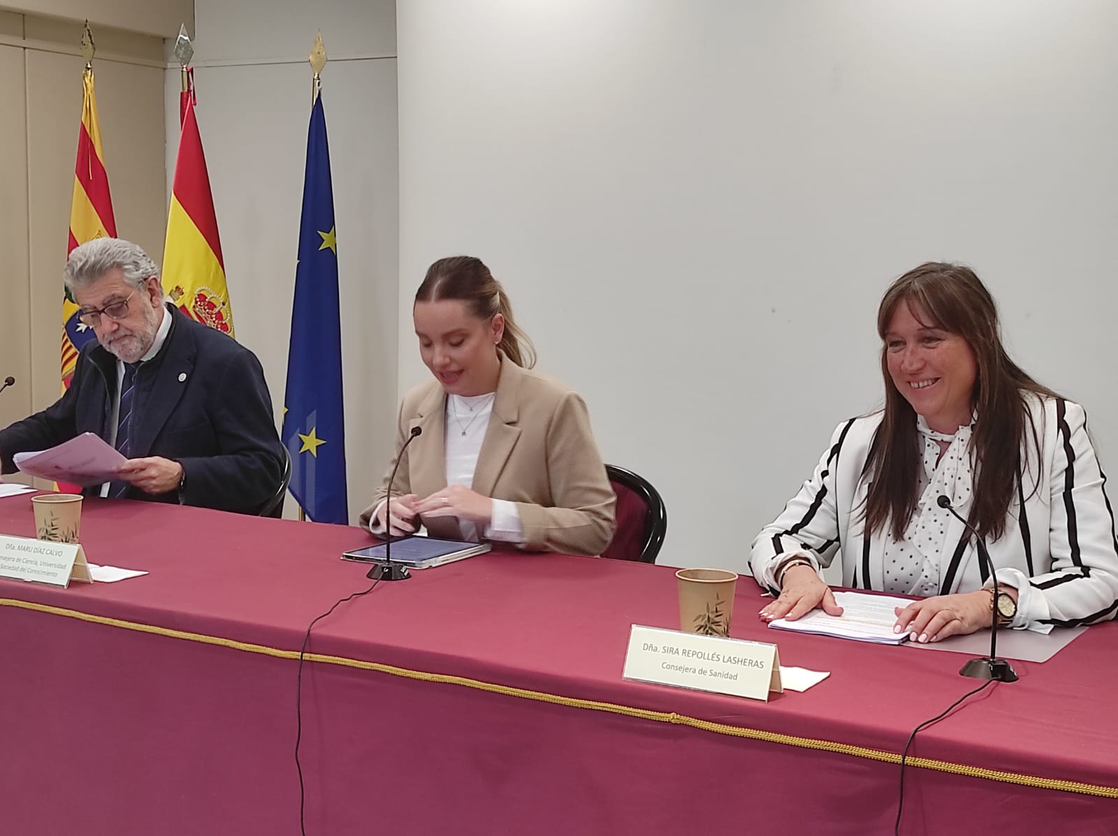 José Antonio Mayoral, Maru Diaz y Sira Repollés