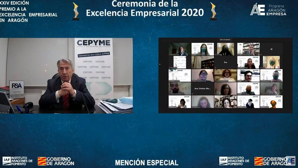 Los premios a la Excelencia Empresarial reconocen con una mención a CEPYME el trabajo de pymes y autónomos en la pandemia