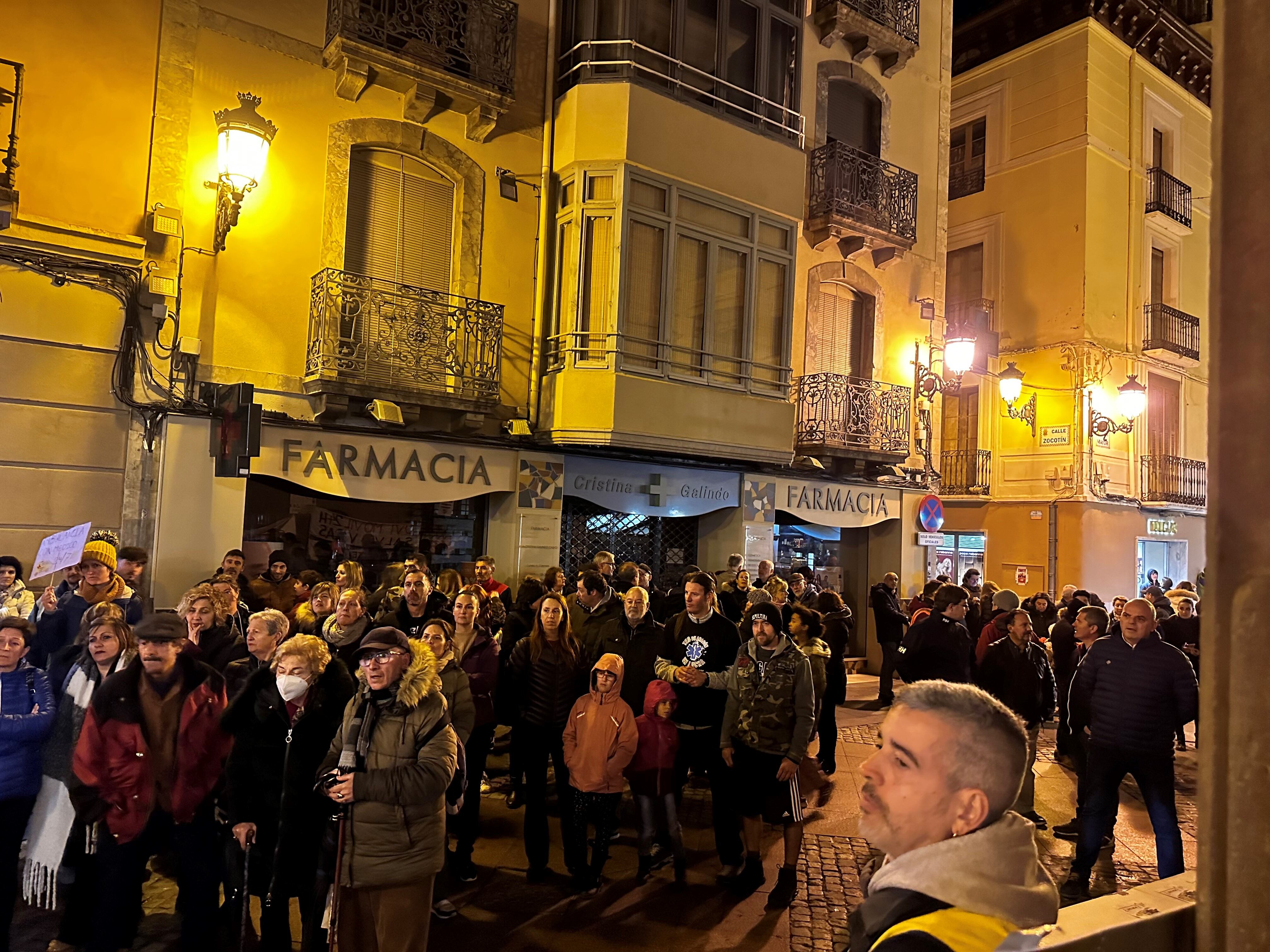 Concentración UVI móvil de Jaca 24 horas