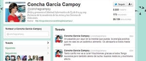 Twitter de la periodista Concha García Campoy