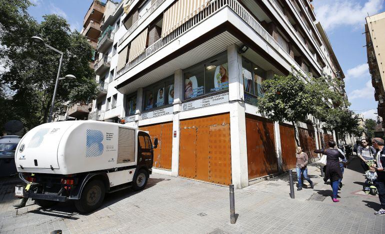 El llamado &quot;Banco expropiado&quot; del barrio de Gracia de Barcelona 