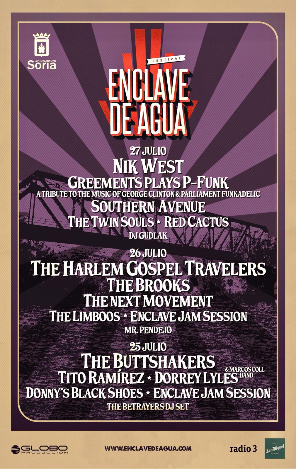 Cartel Festival Enclave de Agua 2024.