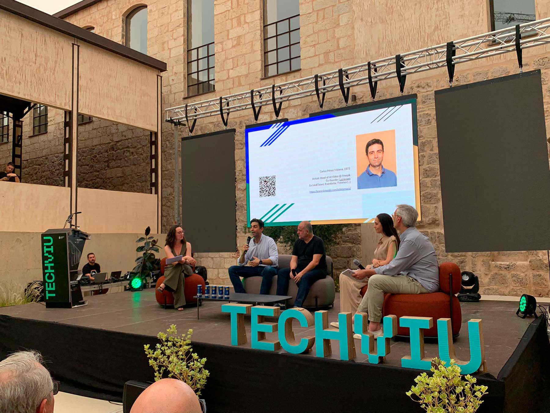 Un instante de la mesa redonda en el Parque Tecnológico Urbano de Rodes