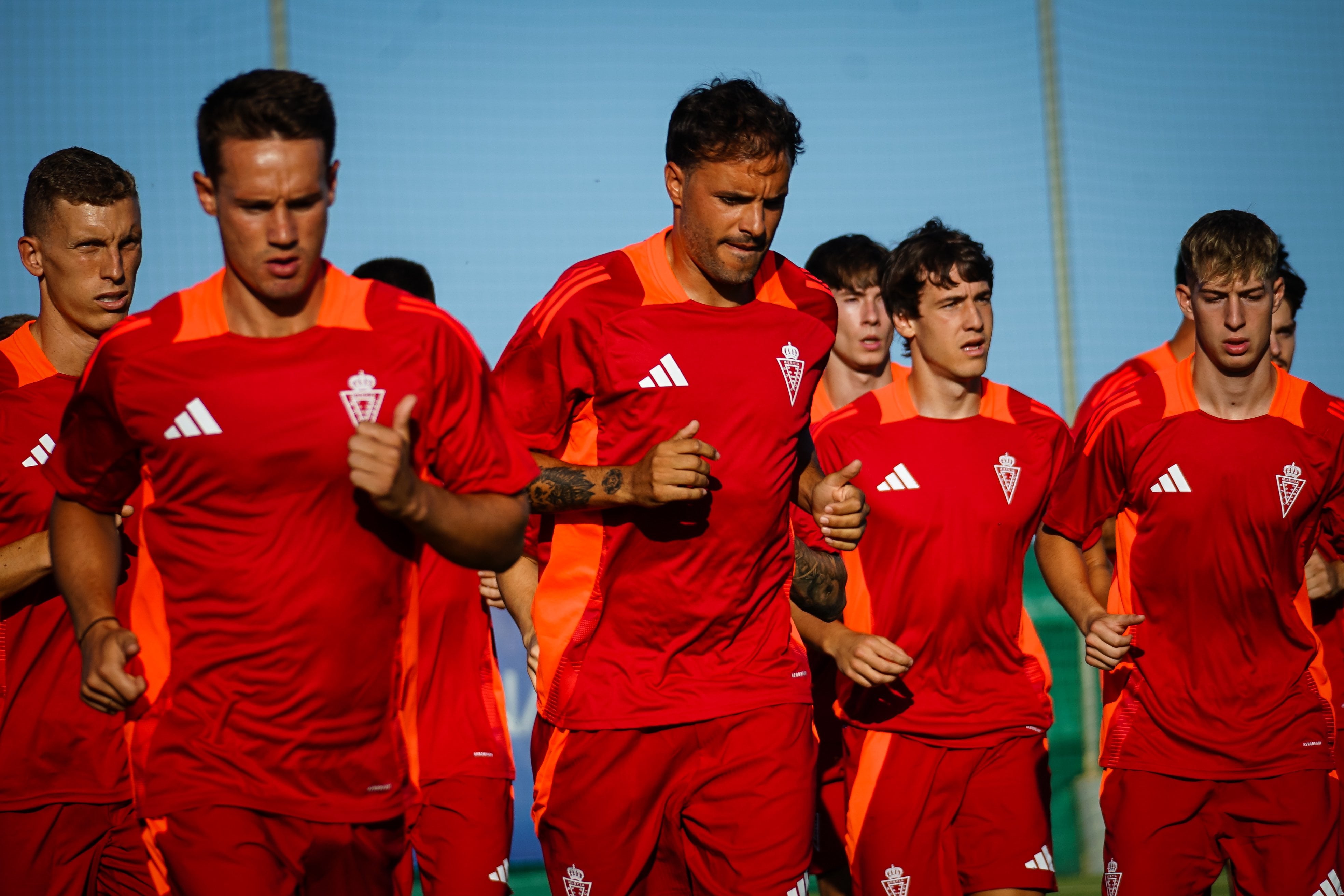 Primer entrenamiento del Real Murcia en la 2024-25