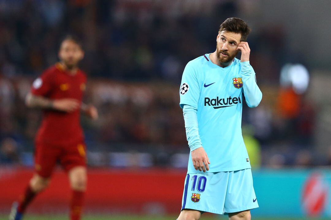 Leo Messi, en el &#039;desastre&#039; del Barcelona ante la Roma la temporada pasada.