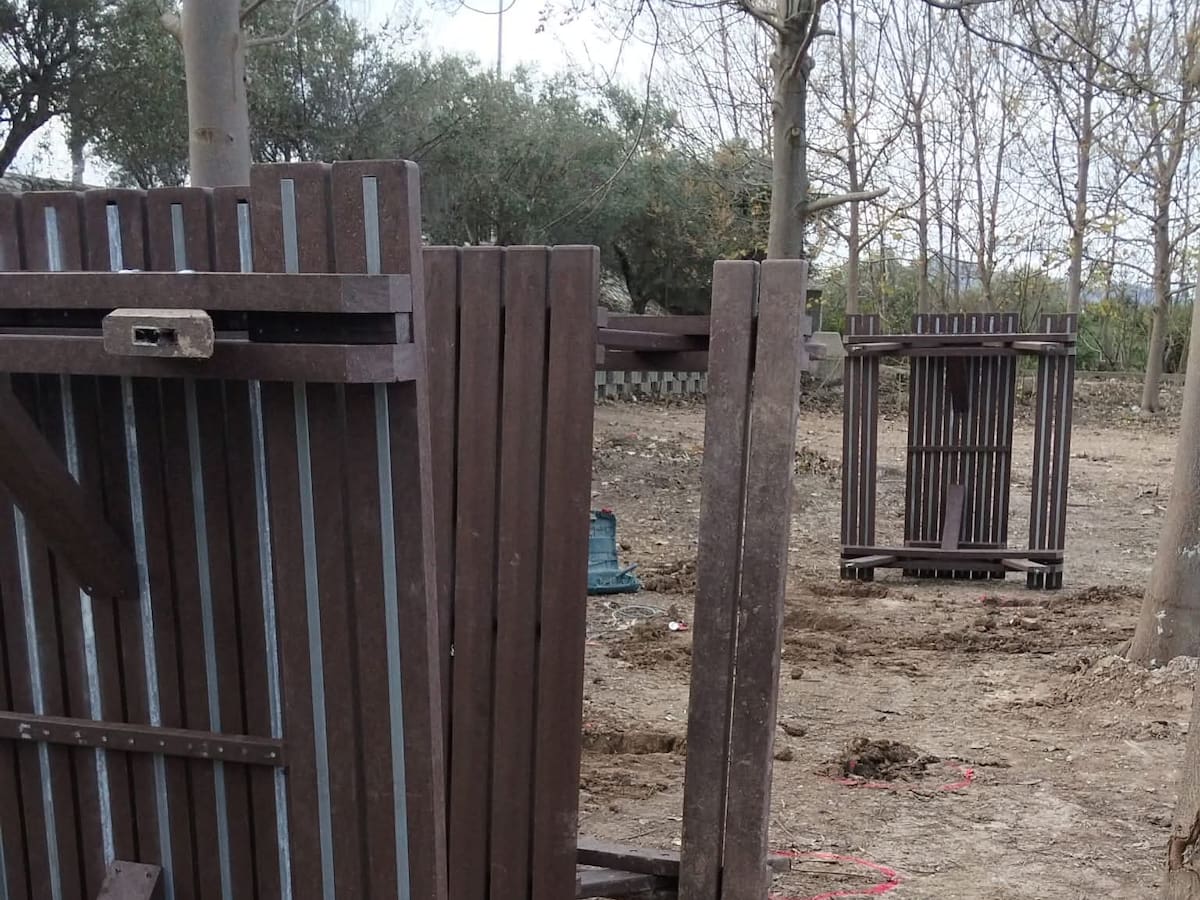 Actos vandálicos en la nueva área recreativa de Miramar antes de ser inaugurada