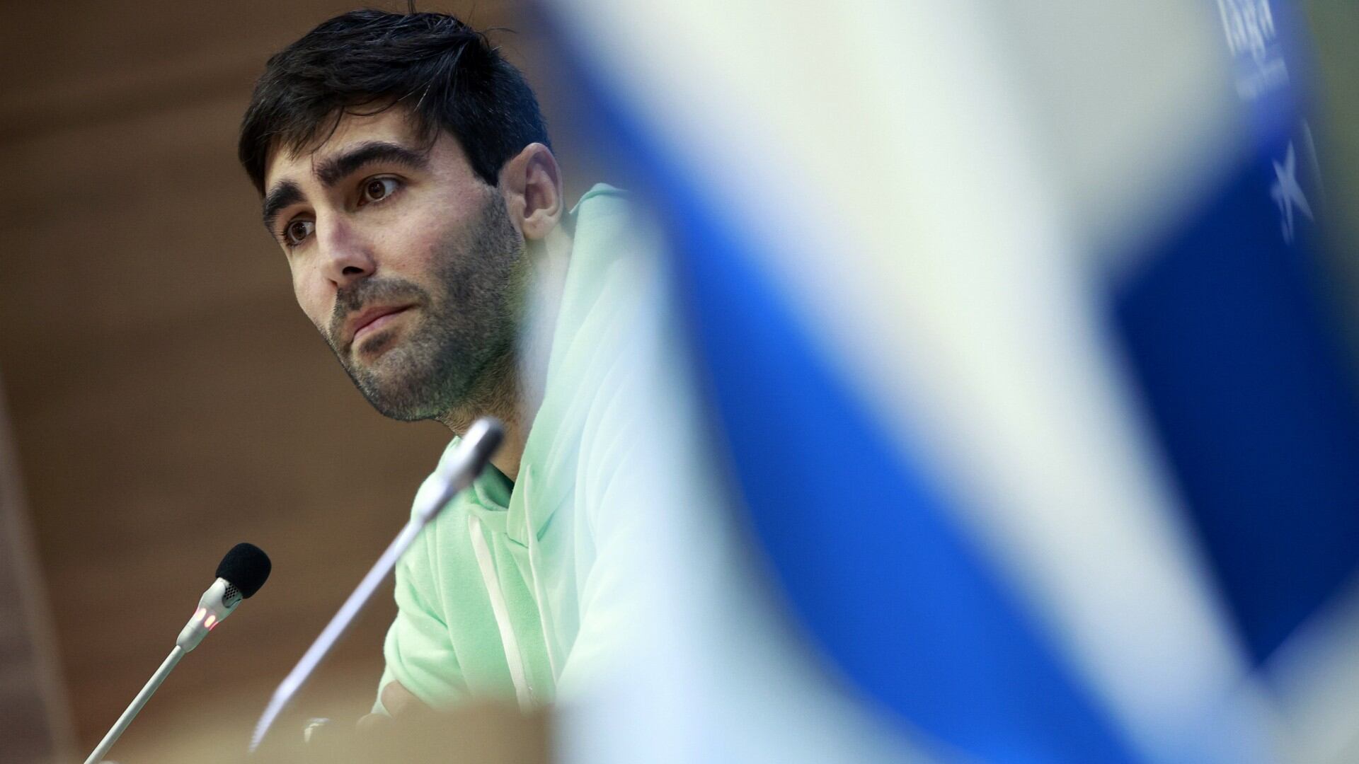 El centrocampista del Málaga Alberto Escassi habló del encuentro del domingo ante el Racing