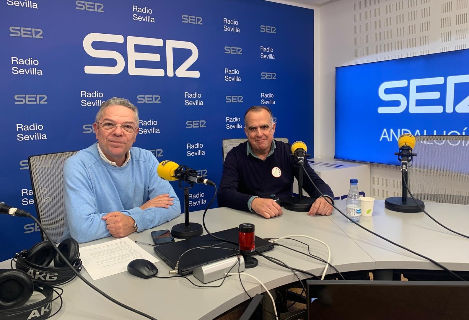 Miguel Ángel García, gerente de Andex y Salomón Hachuel