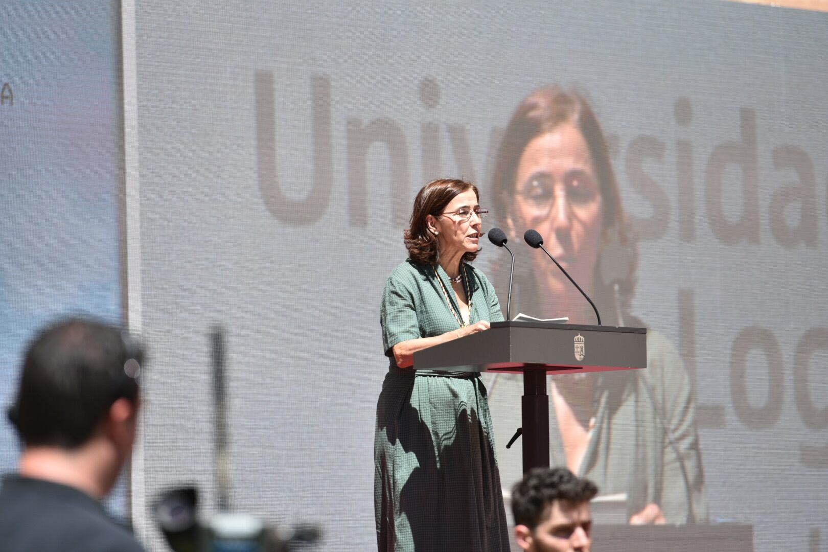 María Pilar Argüeso, representante de los alumnos en la Universidad Popular de Logroño, ha recogido el Galardón de La Rioja 2022.