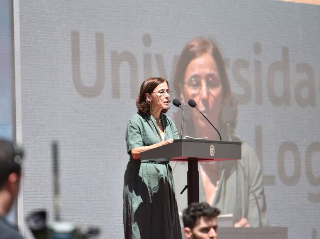María Pilar Argüeso, representante de los alumnos en la Universidad Popular de Logroño, ha recogido el Galardón de La Rioja 2022.
