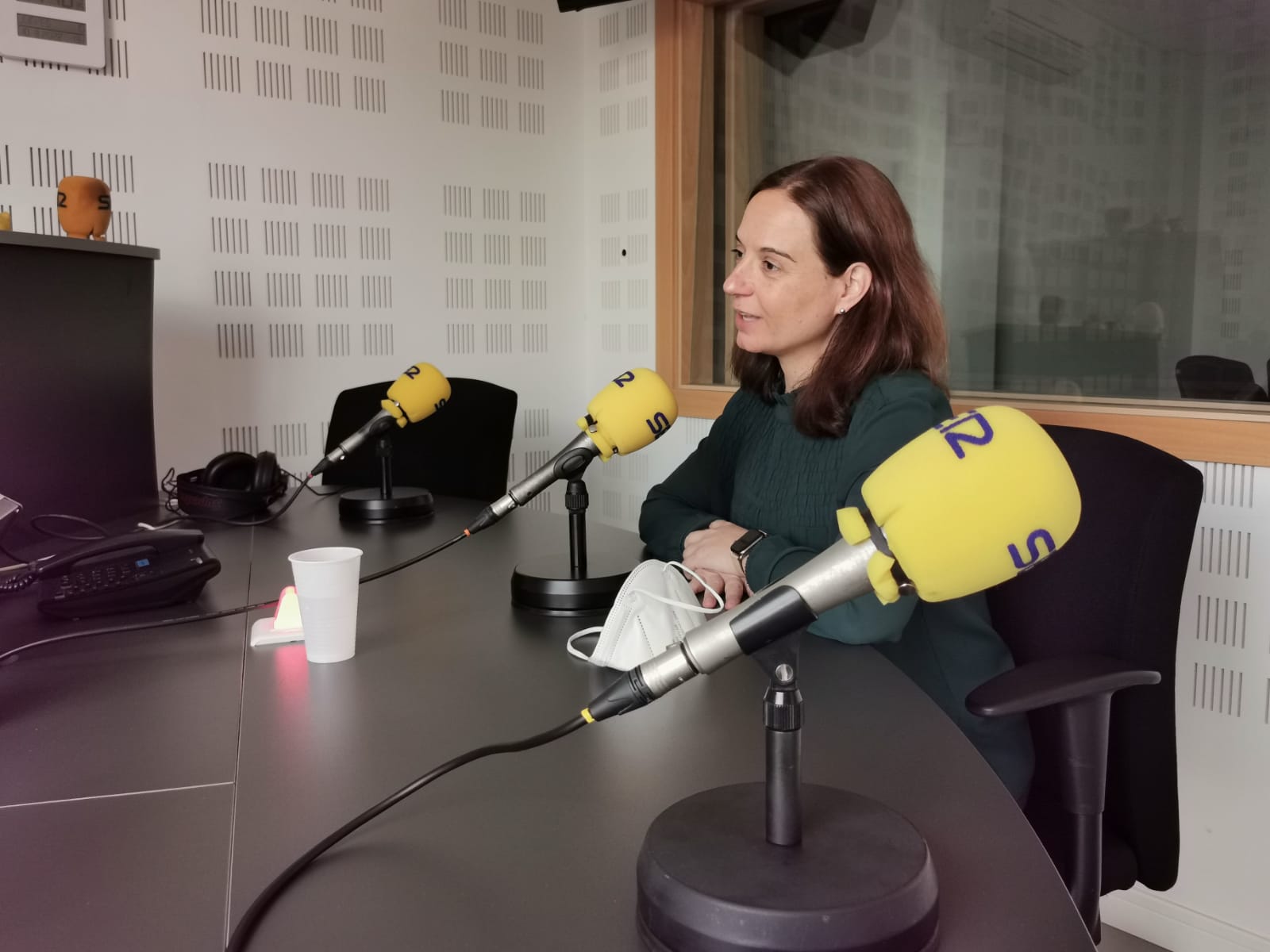 La alcaldesa de Getafe en los estudios de SER Madrid Sur