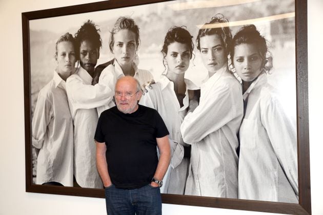 Peter Lindbergh, en una de sus exposiciones en Munich