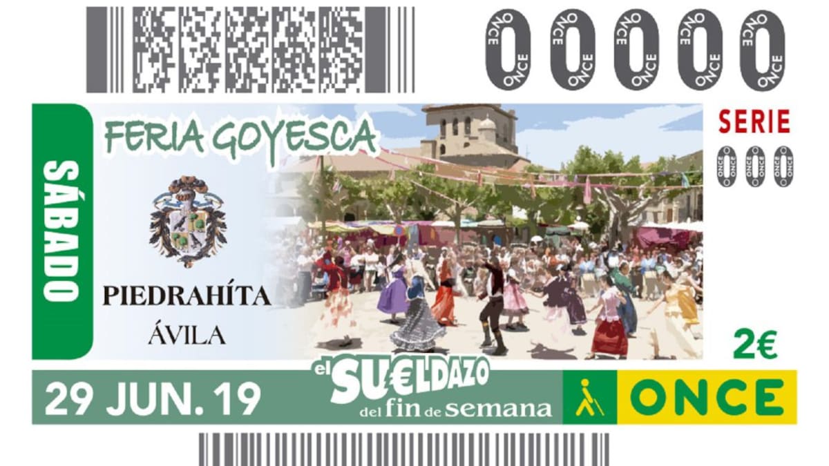 La fiesta goyesca de Piedrahita, protagonista del sorteo de la ONCE