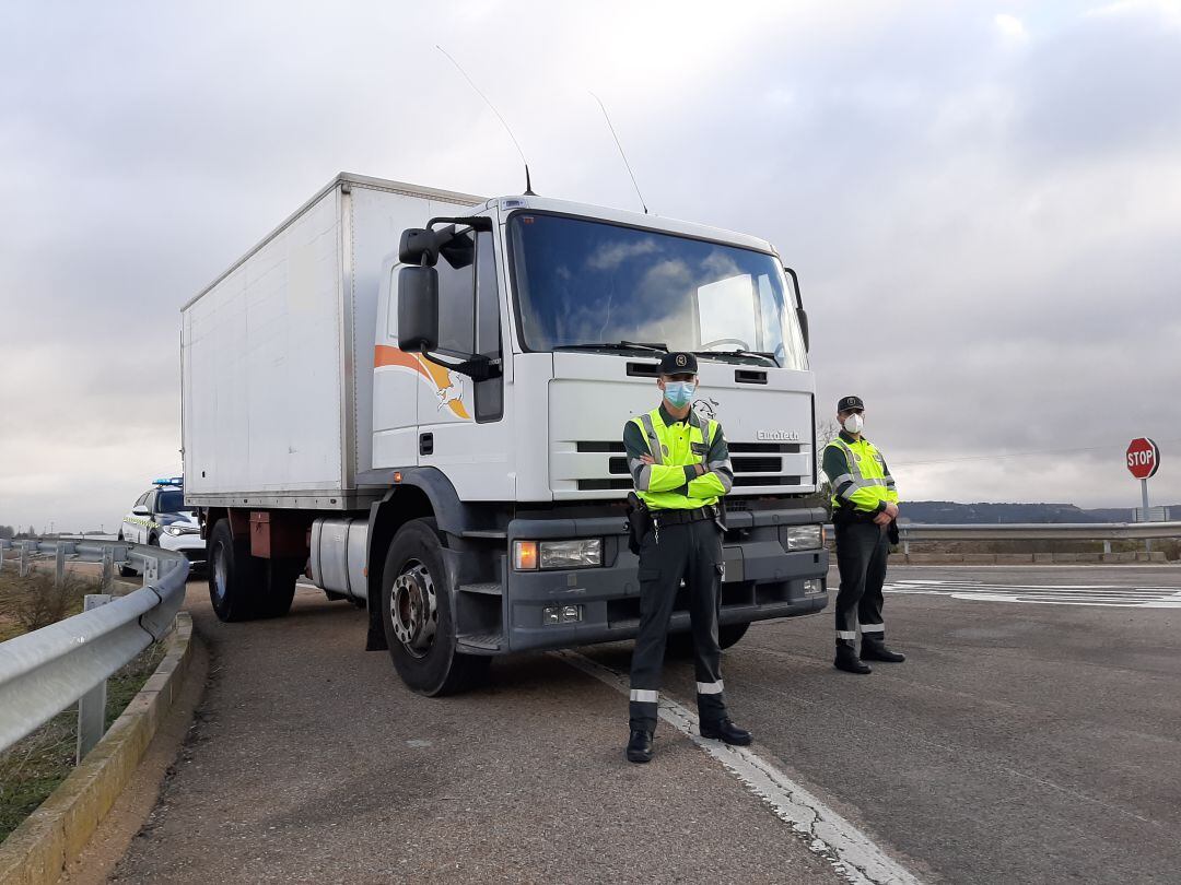 Imagen del camión con que se ha estado vigilando las carreteras palentinas