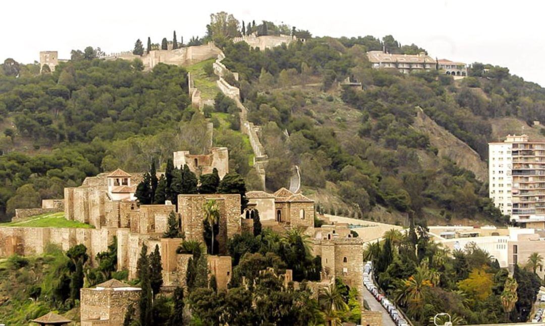 Panorámica de la Alcazaba y el Castillo de Gibralfaro