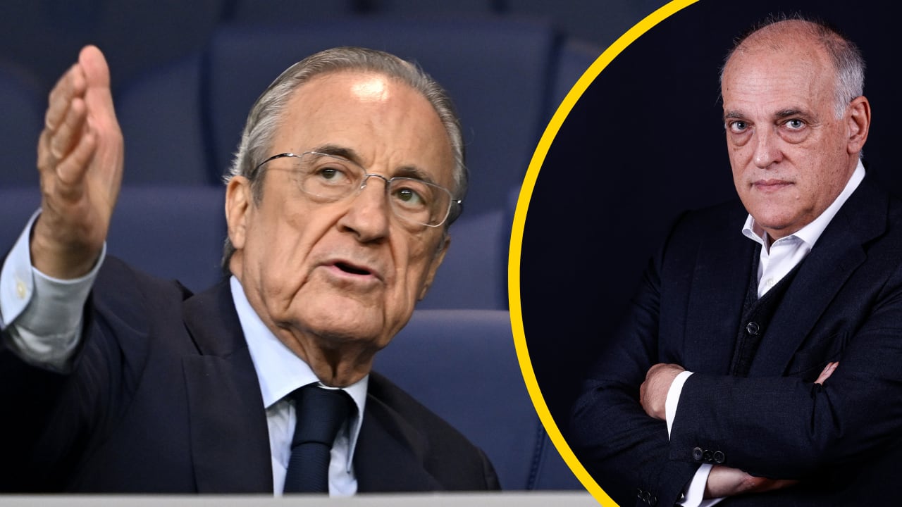 Florentino Pérez y Javier Tebas (Getty Images).