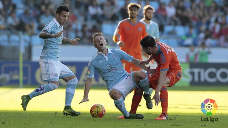 Daniel Wass, en un partido de la presente temporada