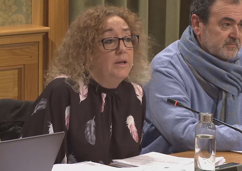 Marta Tirado, en el pleno municipal de diciembre