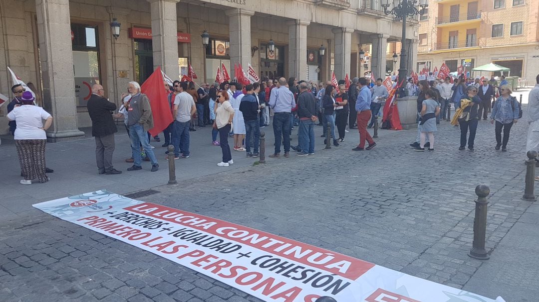 La manifestación del 1 de mayo ha partido del edificio de sindicatos 