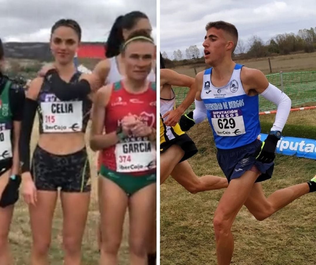 Celia Antón (Adidas Running) y Rubén Álvarez (UBU)