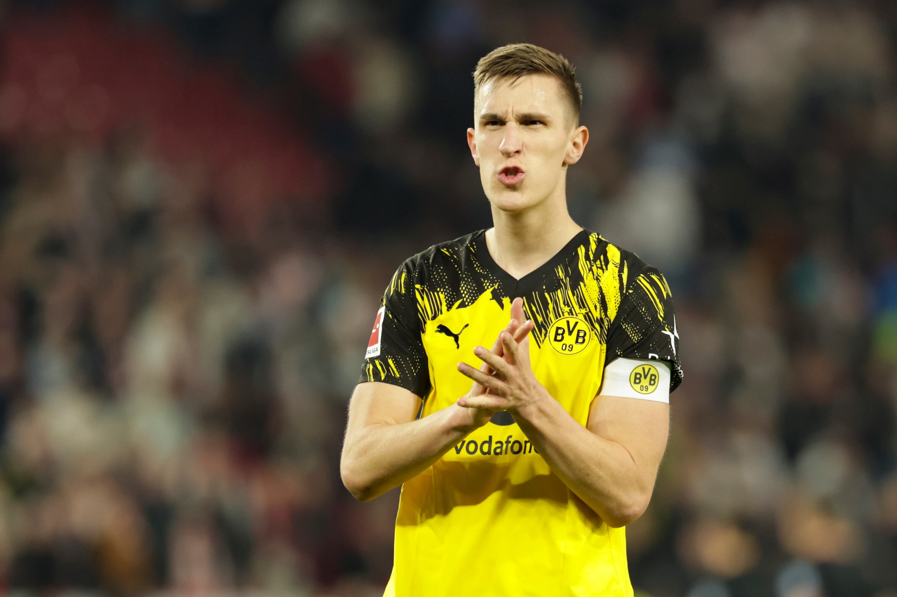 Nico Schlotterbeck, con el Borussia Dortmund. EFE/EPA/CHRISTOPHER NEUNDORF