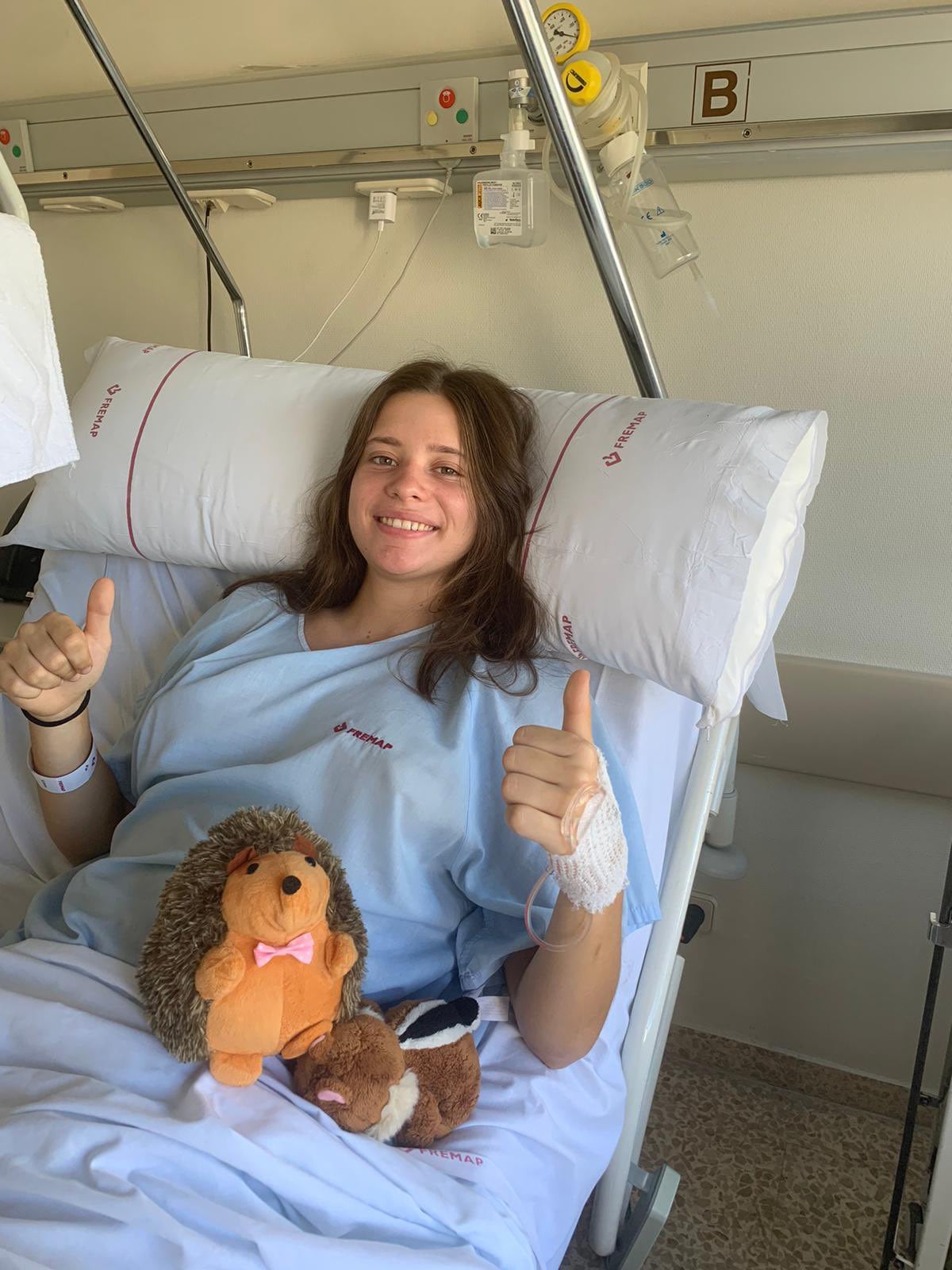 La segoviana Cristina Redondo, operada con éxito de la rotura del ligamento cruzado