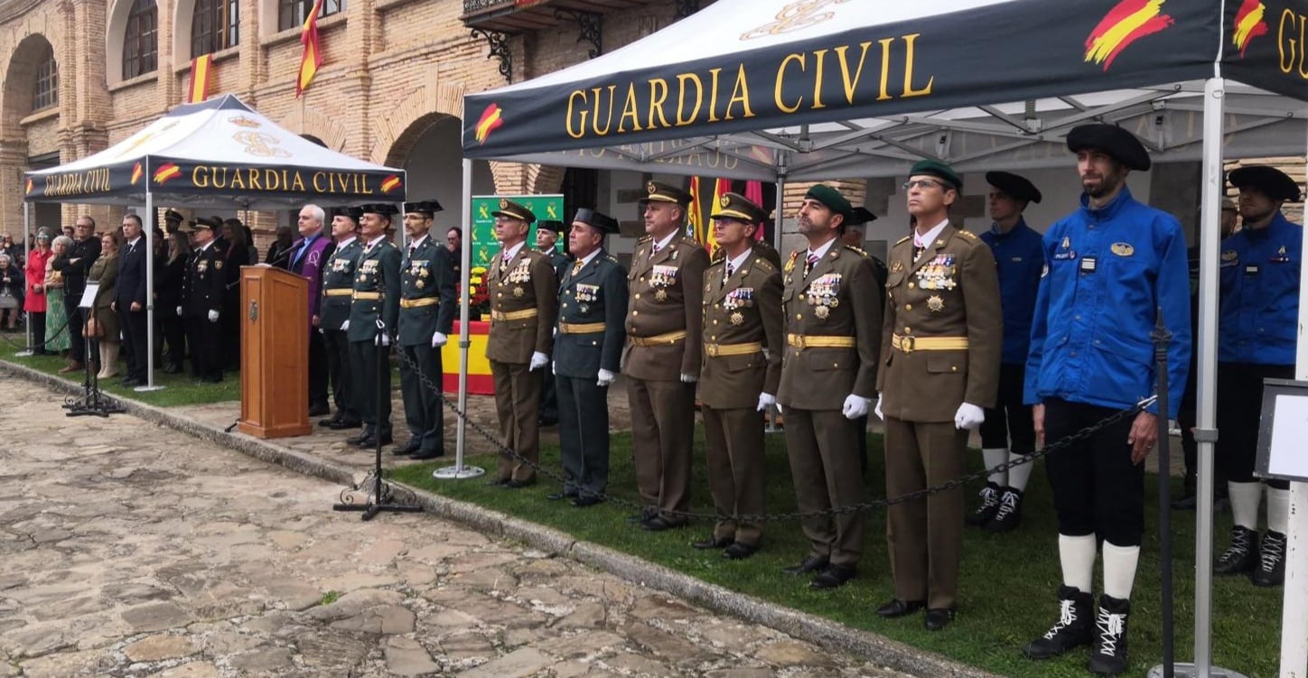 Los actos se llevaban a cabo en la Ciudadela de Jaca al estar en obras el acuartelamiento