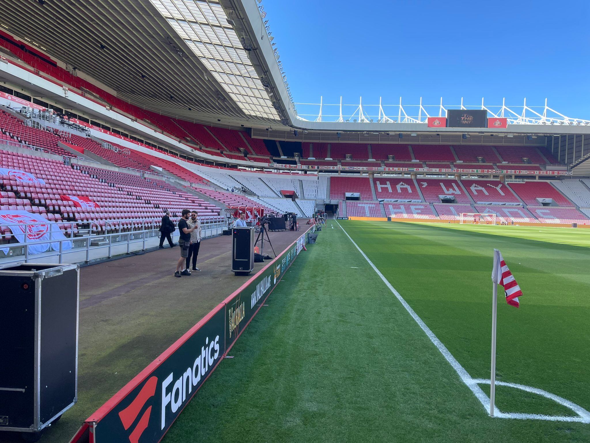 El Sunderland inglés ha movido los paneles LED de su estadio