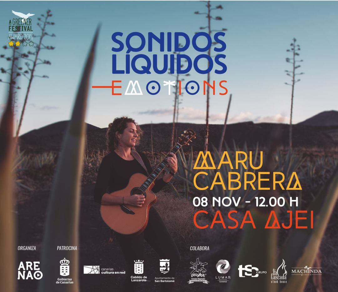 Cartel del concierto de Maru Cabrera.