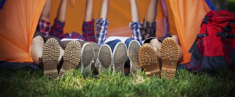 Niños en un campamento de verano