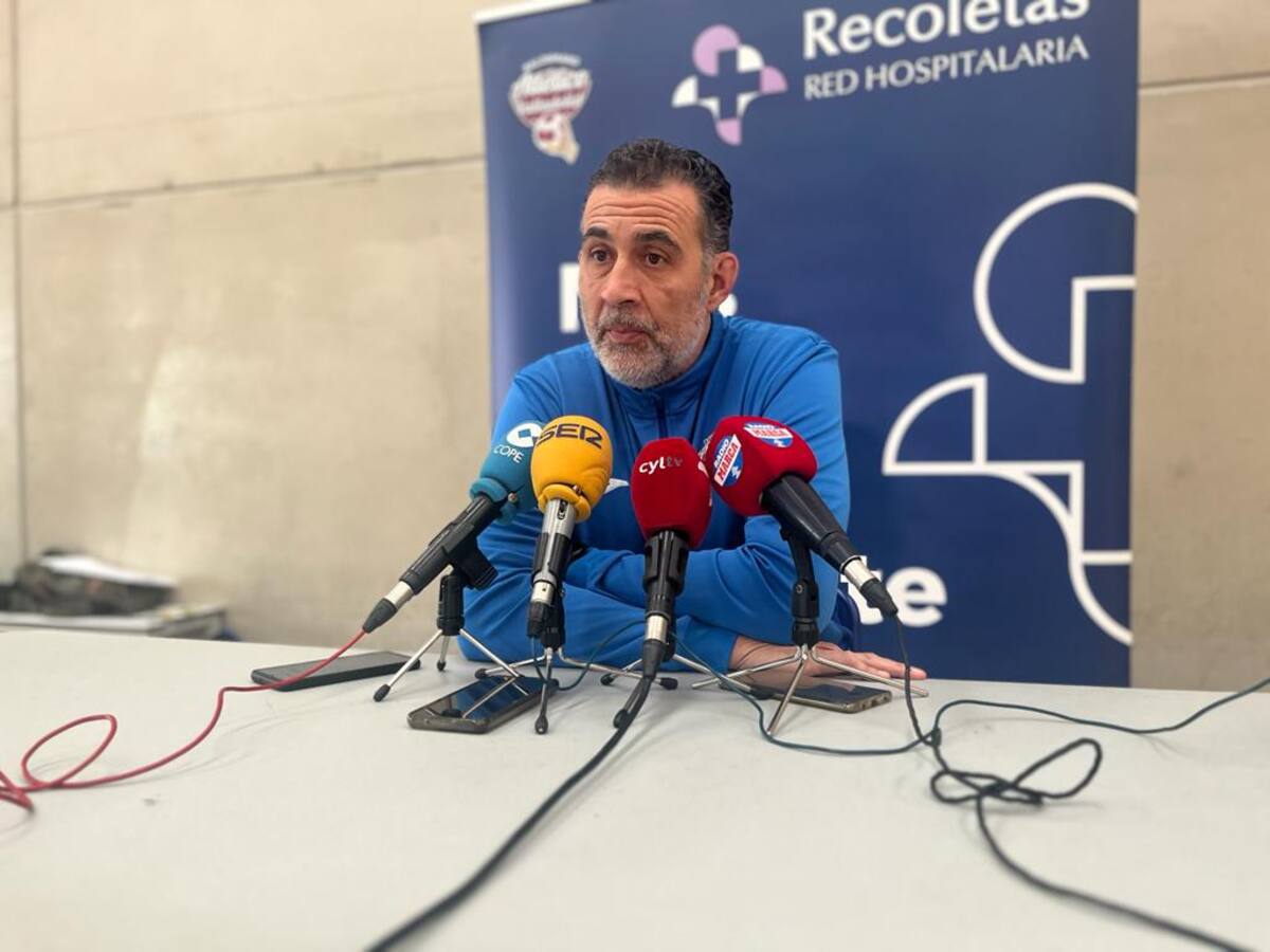 Pisonero, entrenador del Atlético Valladolid, en la previa ante Anaitasuna