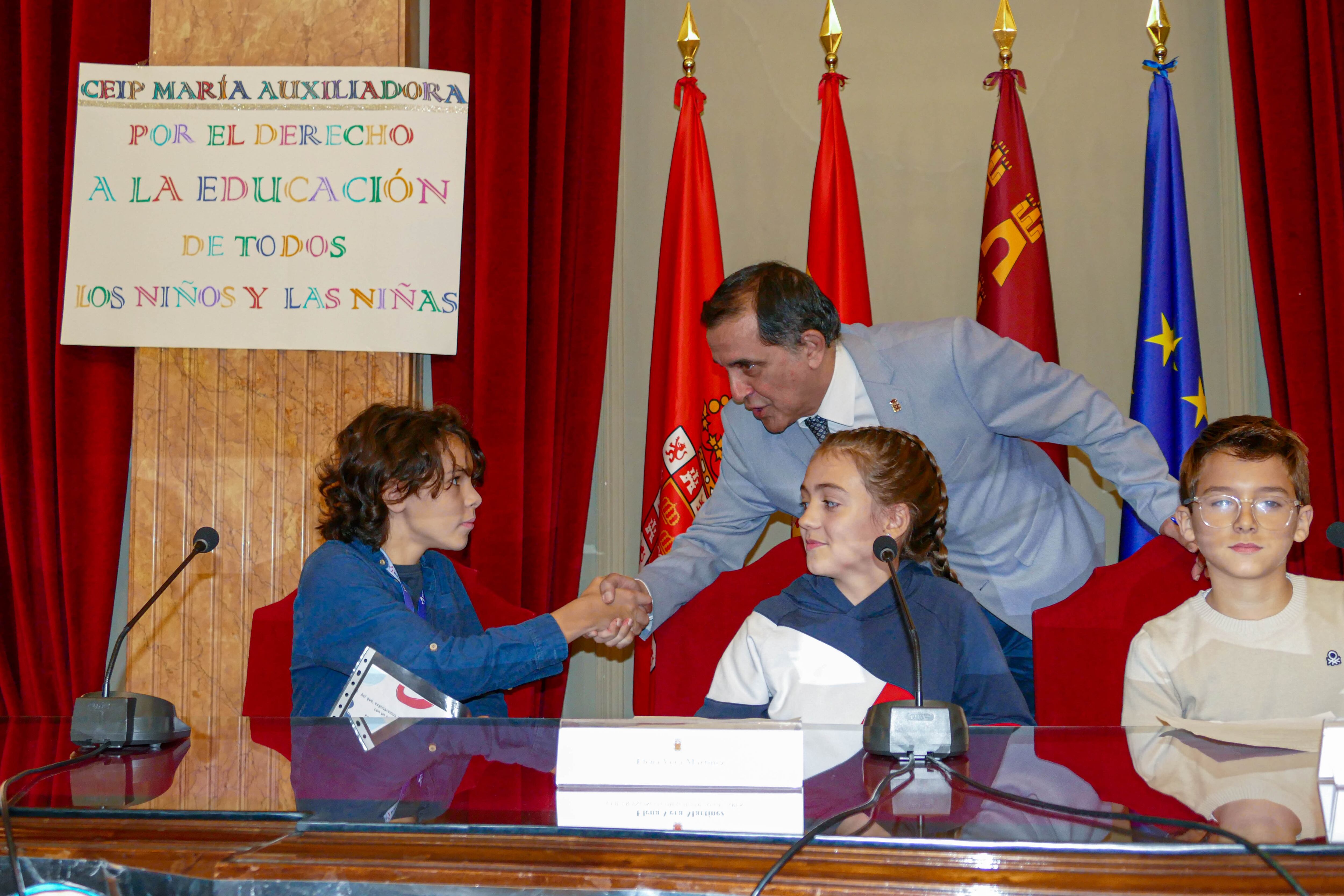 Pleno Infantil en el Ayuntamiento de Murcia