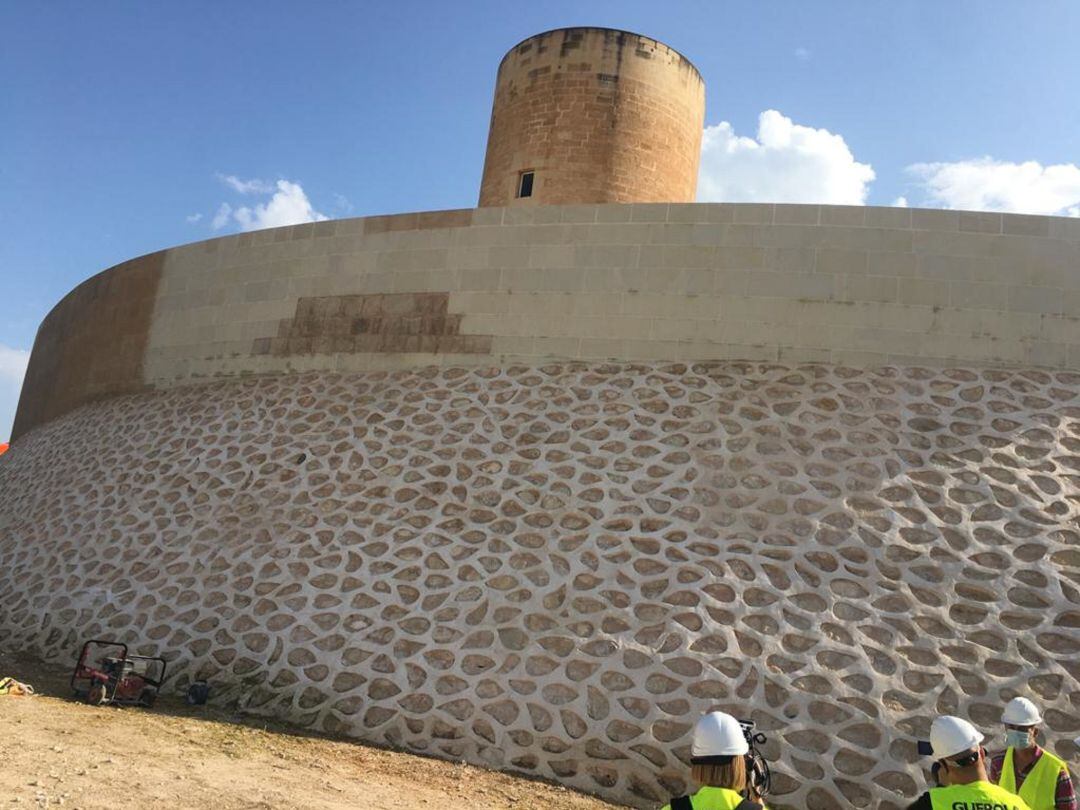 Castillo de Elda, zona de la actuación 