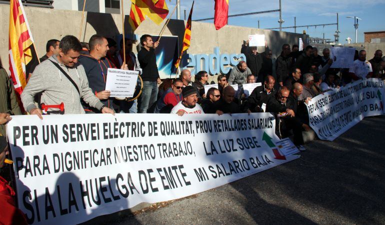 Els treballadors d'EMTE han realitzat diverses protestes a tot el territori.