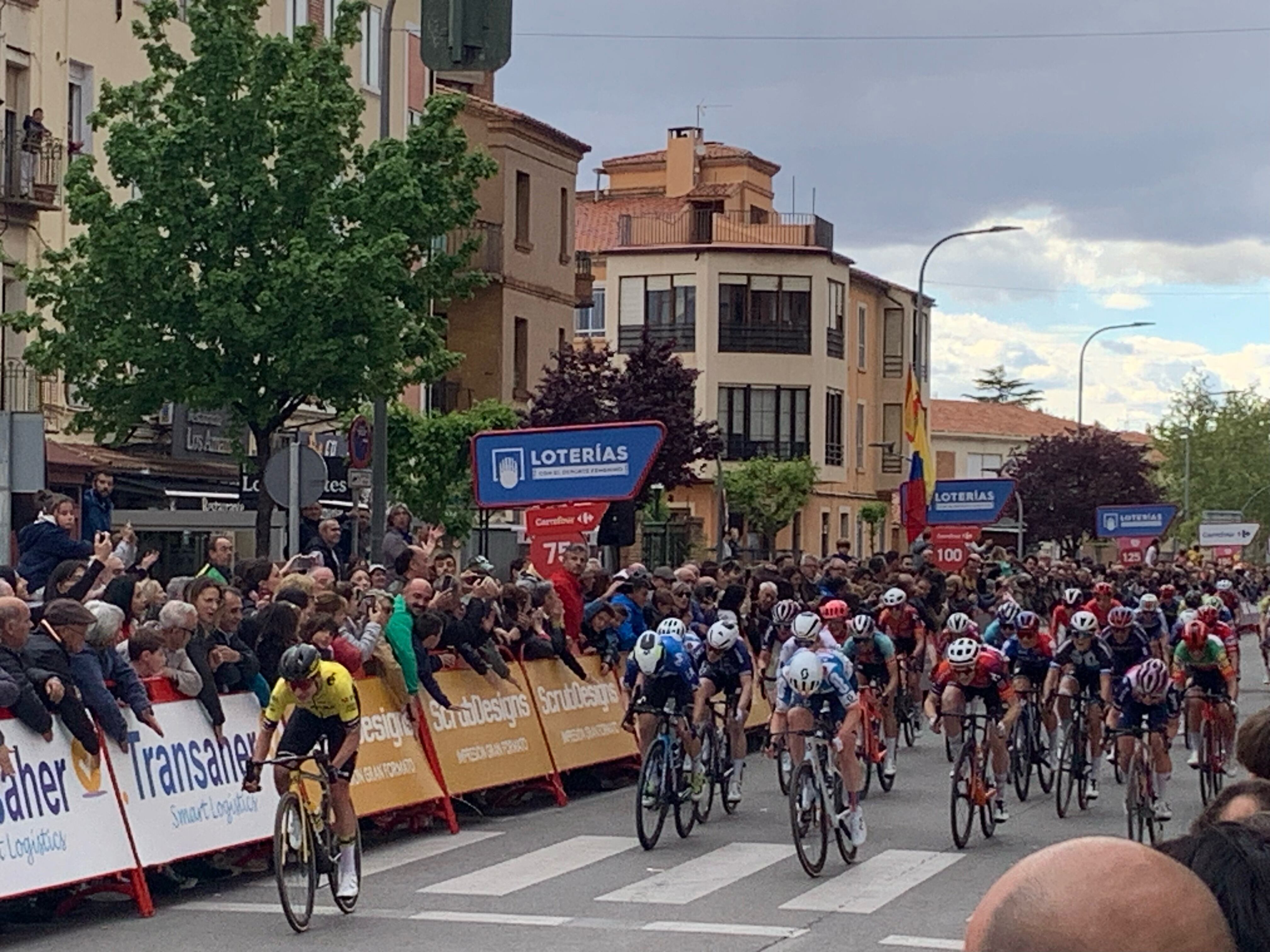 Vuelta ciclista a España Femenina a su llegada a Teruel