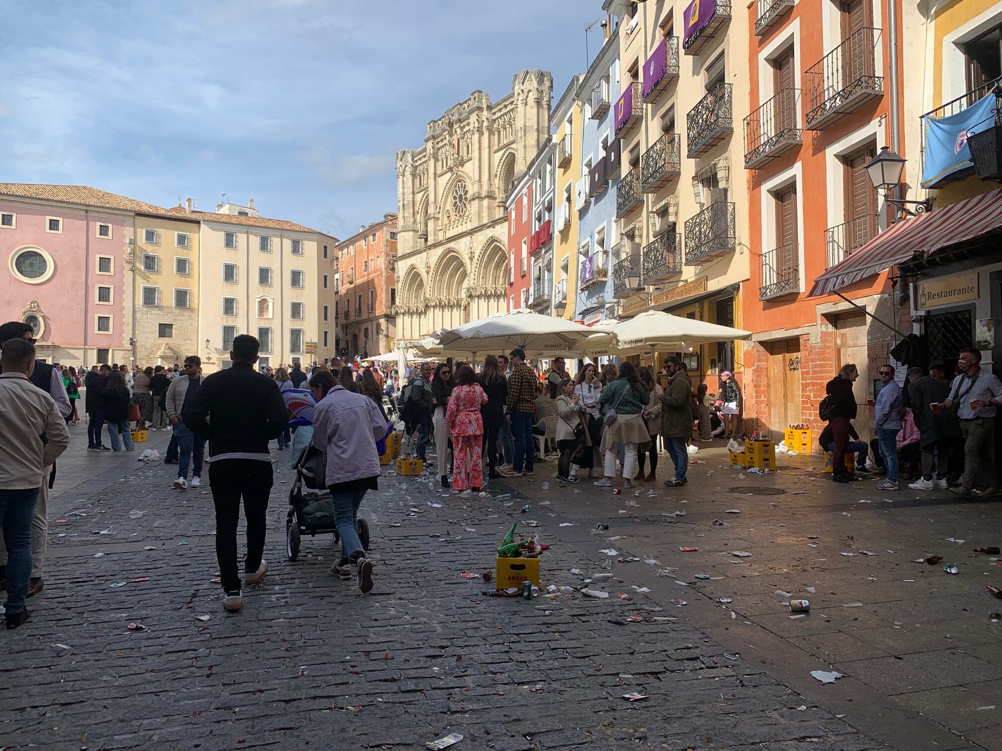 Plaza Mayor de Cuenca durante el Domingo de Ramos