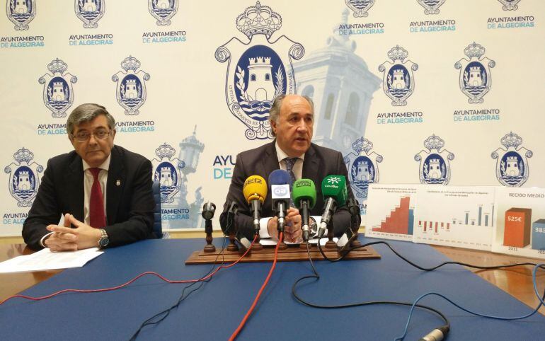 Luís Ángel Fernández y José Ignacio Landaluce, en rueda de prensa este miércoles.