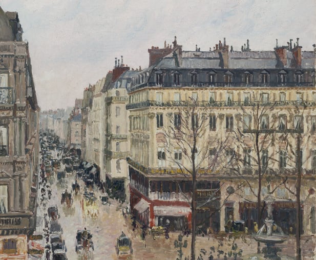 La obra &#039;Rue Saint-Honoré, après midi, effet de pluie&#039;.