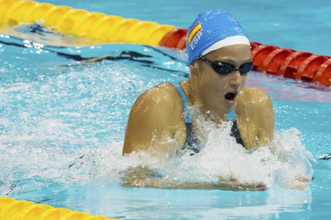 Mireia, en plena carrera