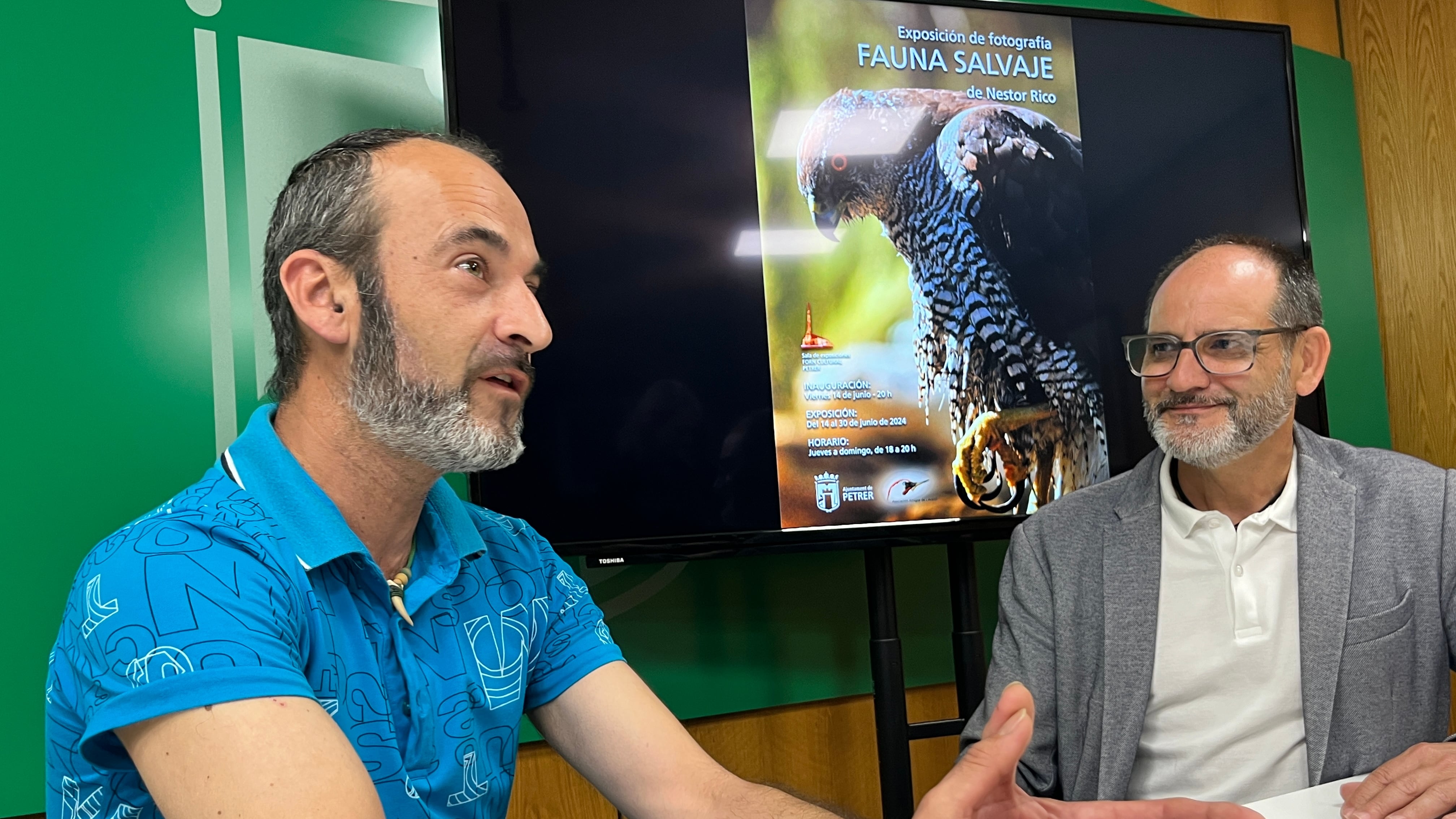 Néstor Rico junto al edil de Medio Ambiente de Petrer, Fernando Díaz