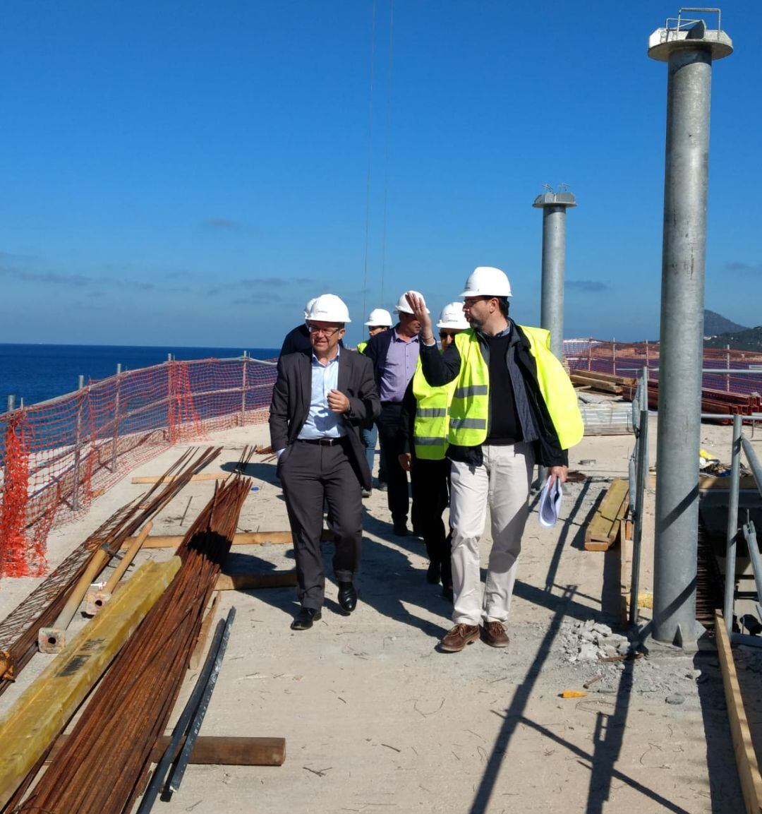 Visita del alcalde de Sant Josep a las obras 