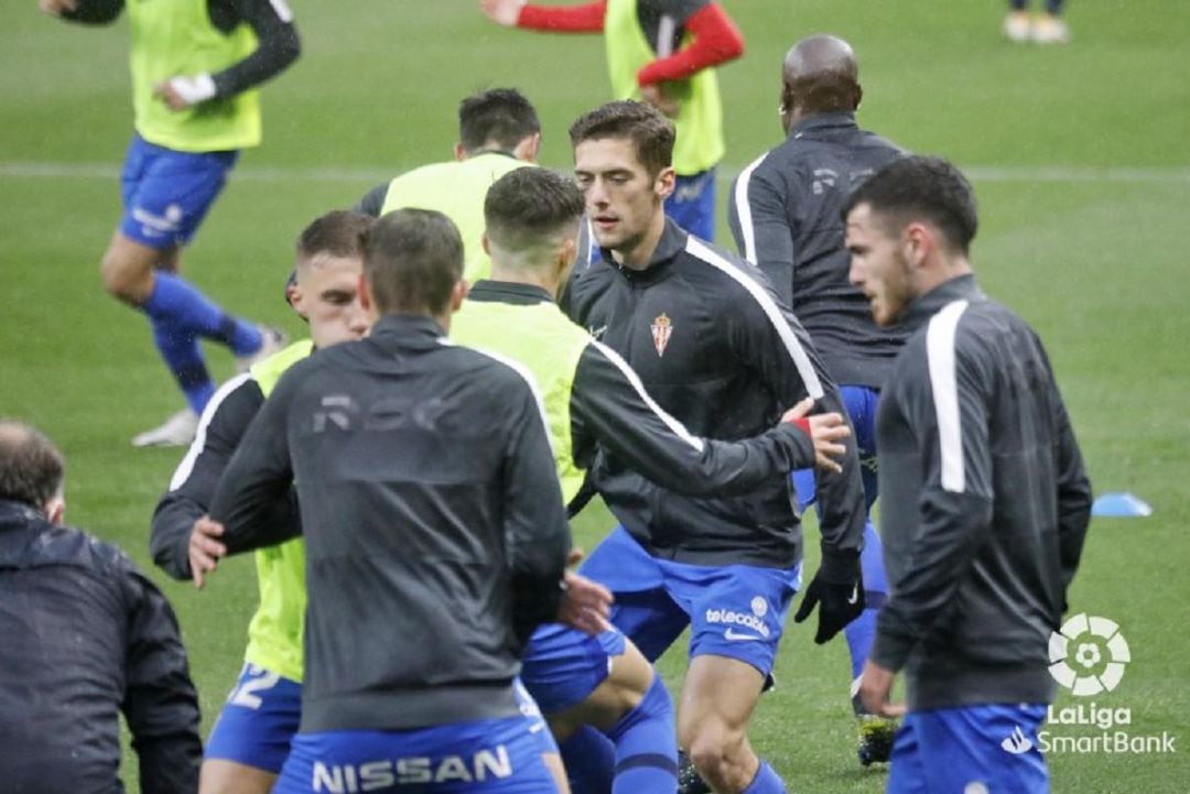 Gragera, con guantes, durante un entrenamiento.