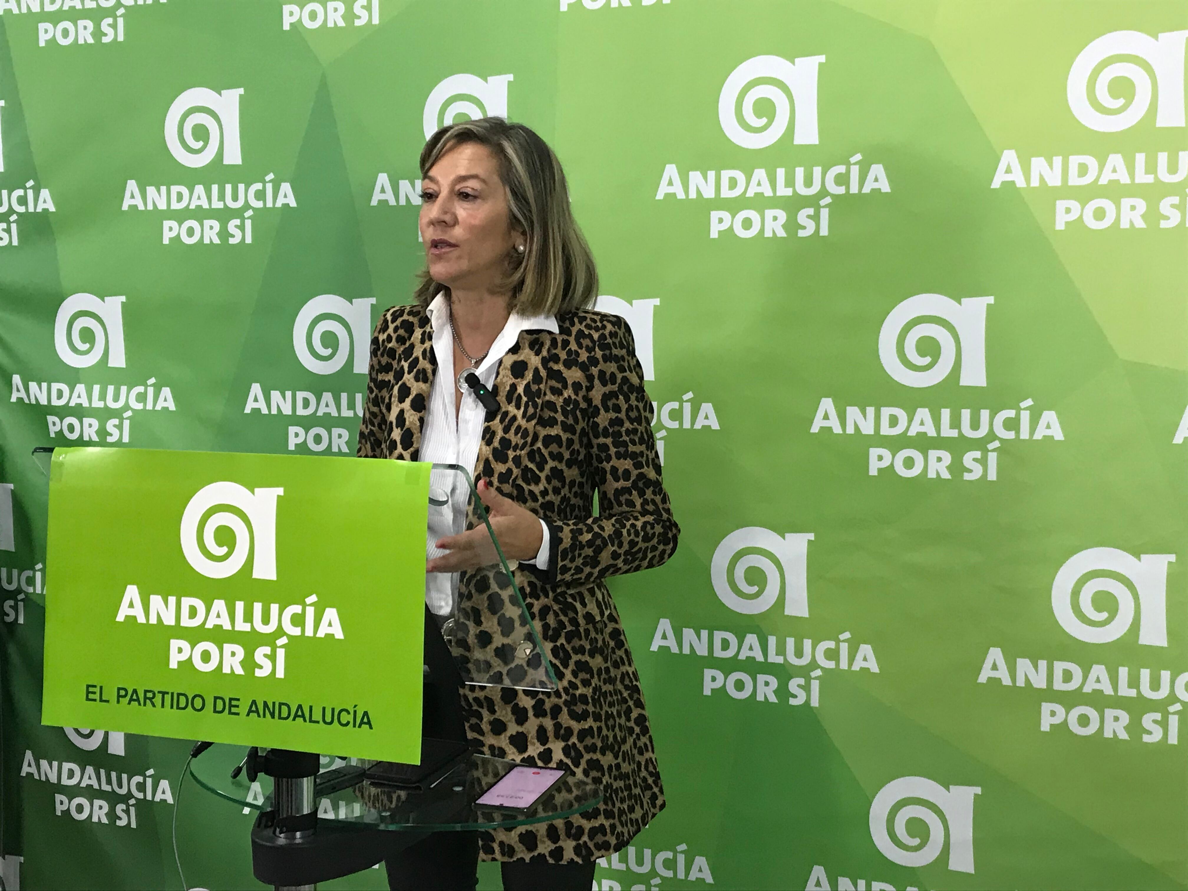 Encarna Camacho, portavoz de Andalucía Por Sí en el Ayuntamiento de Andújar.