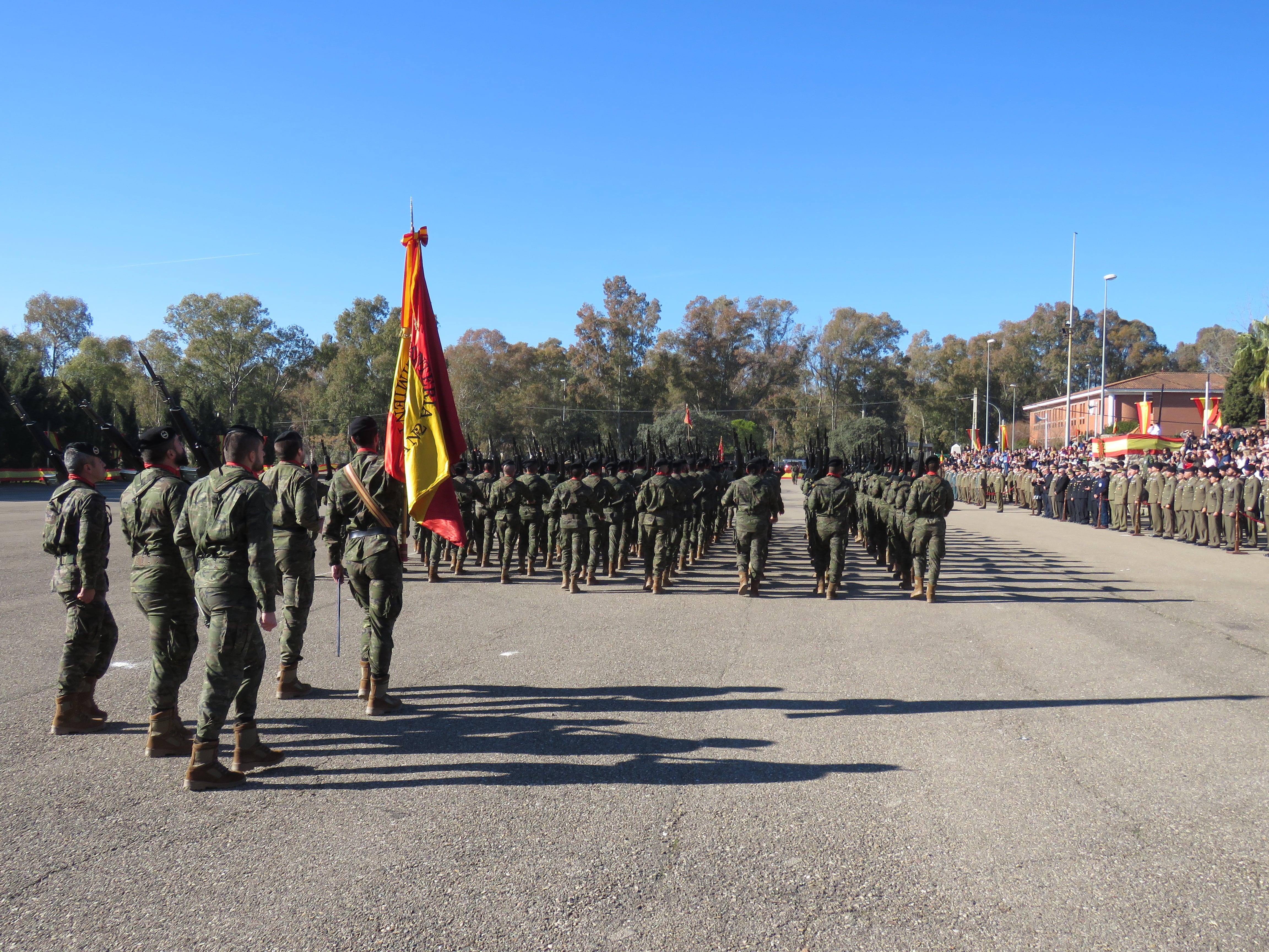 Parada militar en la Base de Cerro Muriano, Córdoba. ( Foto de archivo)