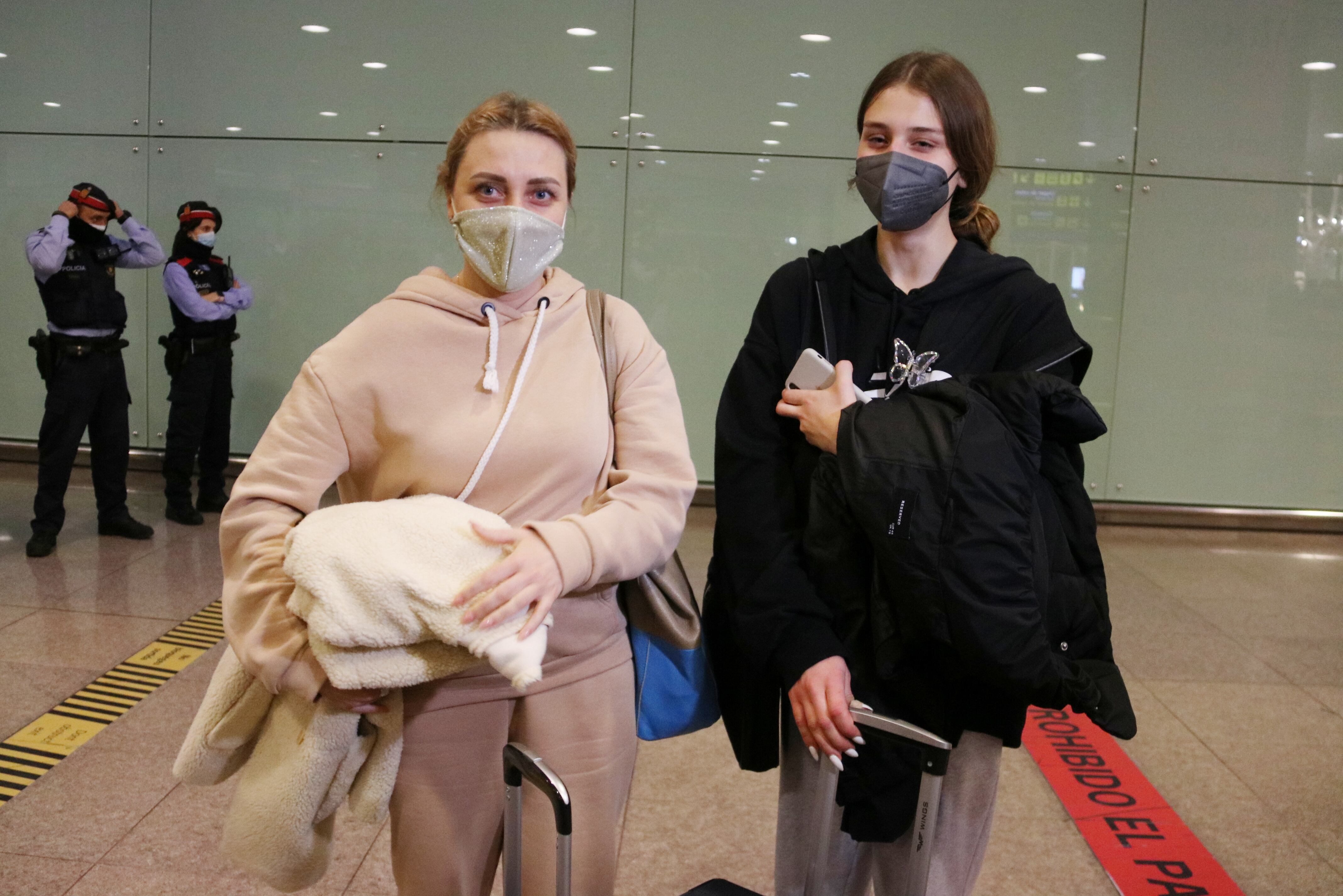 Lina i Liza, mare i filla, dones ucraïneses arribades a Barcelona