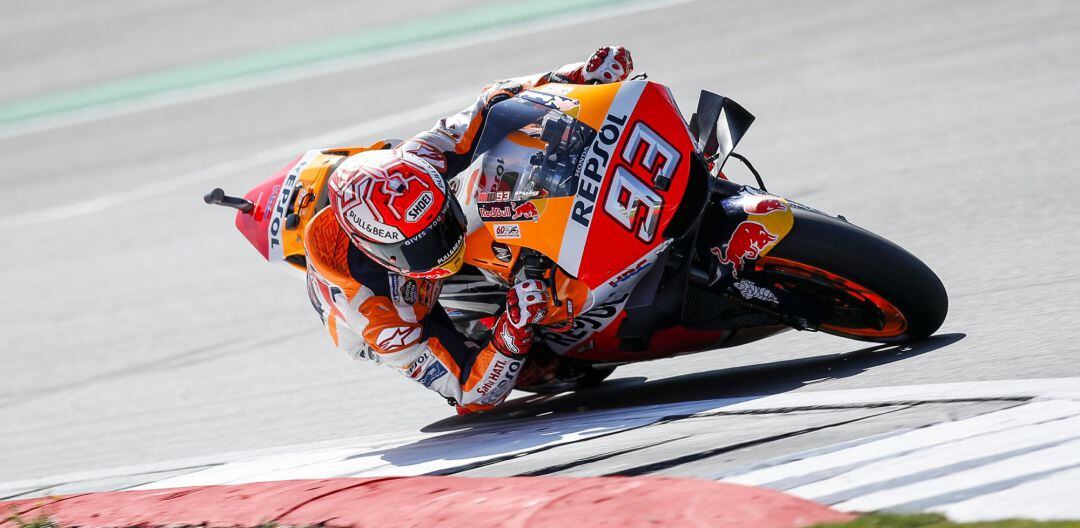 Marc Márquez, durante unos entrenamientos en Silverstone 