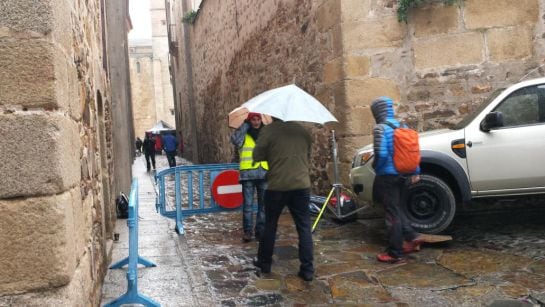 La zona monumental de Cáceres se ha blindado para el rodaje de Juego de Tronos.